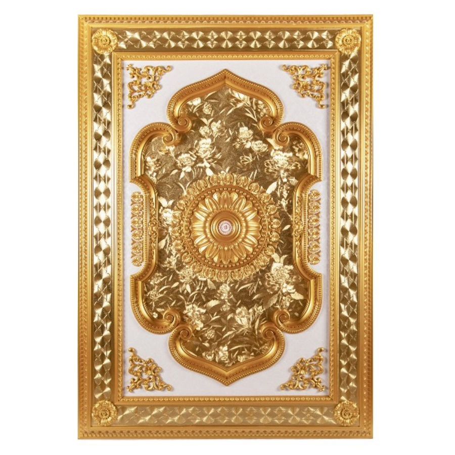 Banruo Arriving Gold PS Rectangle Top Wall Board Ceiling Material Design Panel