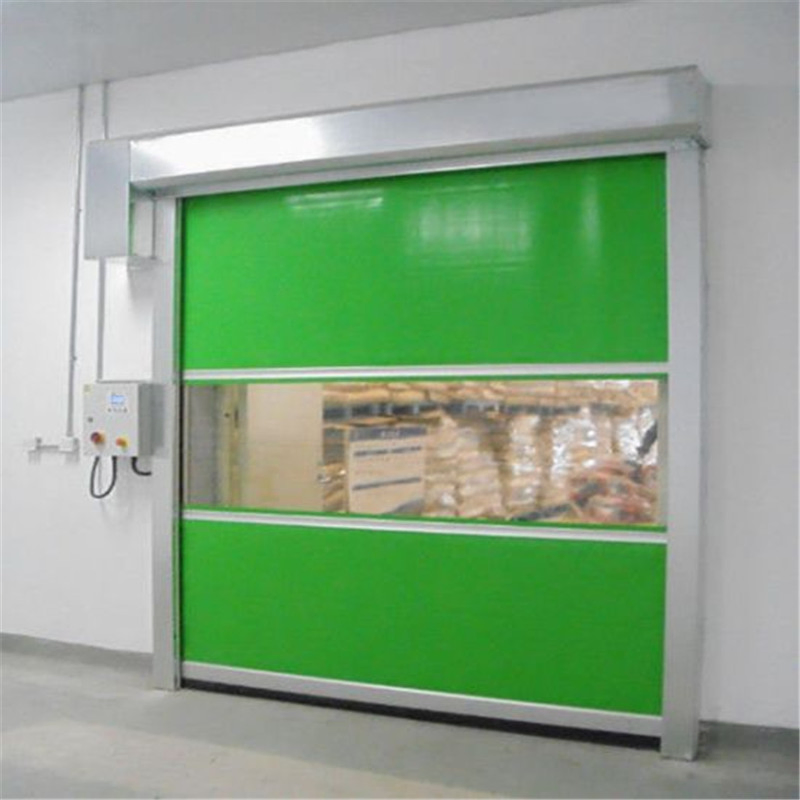 Yellow PVC Automatic Fast Roller Shutter High Speed Door