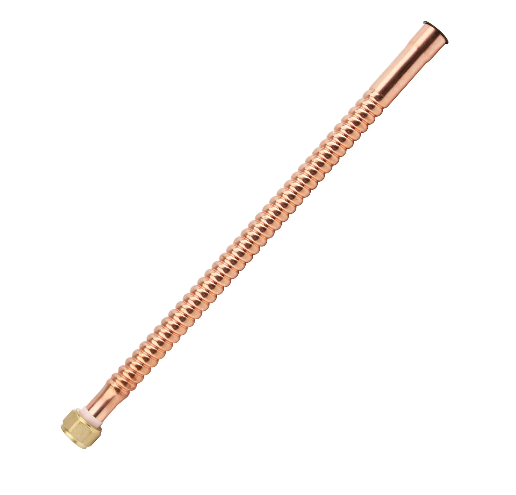 Heavy Duty Copper Corrugated Water Heater Connector, 3/4" Fip to Sweat