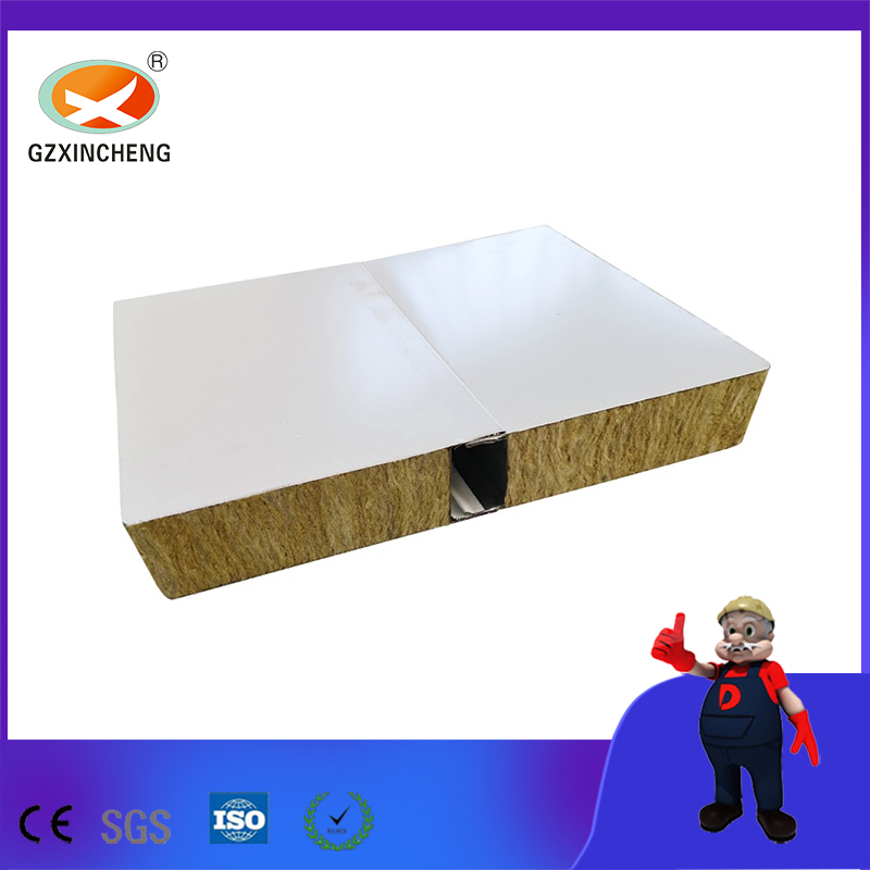 Fireproof Rockwool Sandwich Panel Mineral Wool Composite Rock Wool Insulation