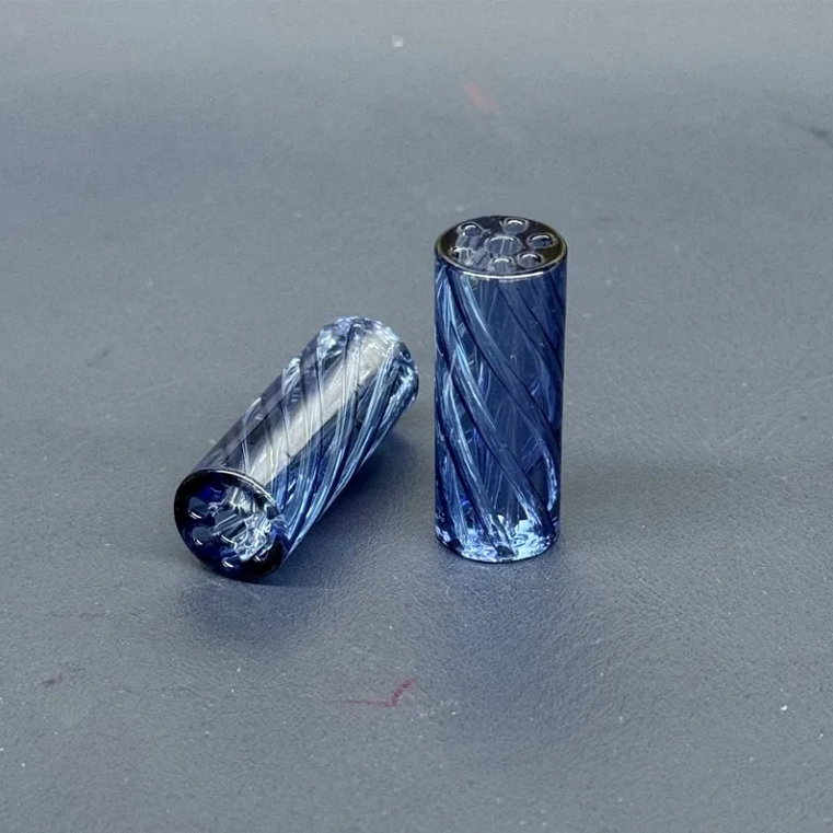 Custom Logo Multicolour 6 Holes Glass Tips