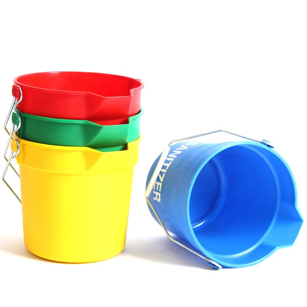 Setbest Versatile 14qt Plastic Cleaning Bucket with Spout for Easy Pouring