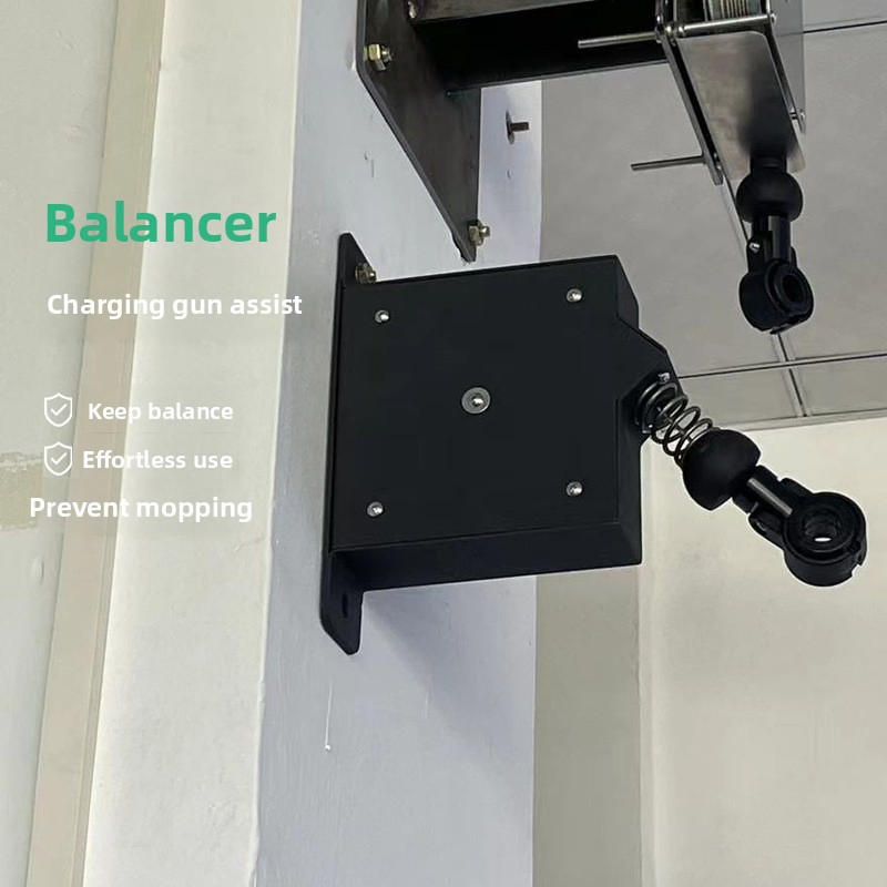 Система укладки кабеля для зарядки электромобиля с пружинным механизмом