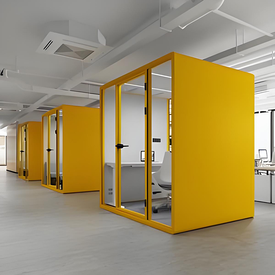ODM Thermal Insulation Fashion Customize Lounge Painting Booths for Wooden Furniture Karaoke Booth Soundproof Drum Room