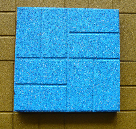 EPDM Color Brick Rubber Pavers Flooring Tiles for Garden Park Pathway