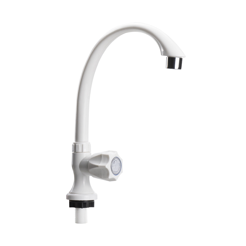 2022 Pntek High Quality PVC Kitchen Bathroom 1/2inch PP Bibcock Ivory Water Tap