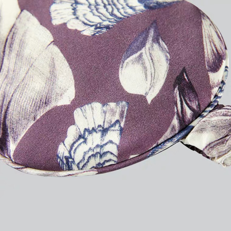 Custom Comfortable 2025 New Style Printed Silk Eyemask