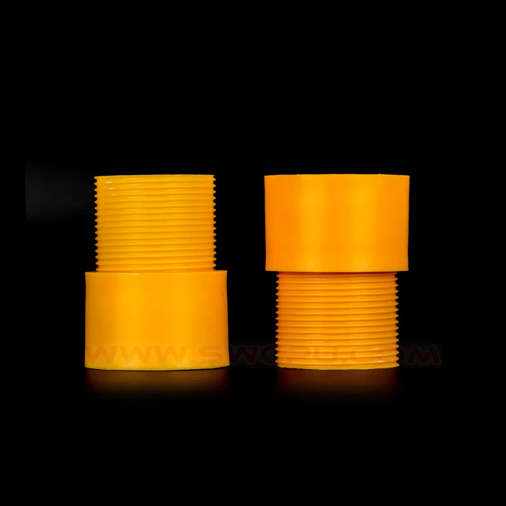 Injection Molding Customized Color Plastic PVC Hose Coupling with Thread
