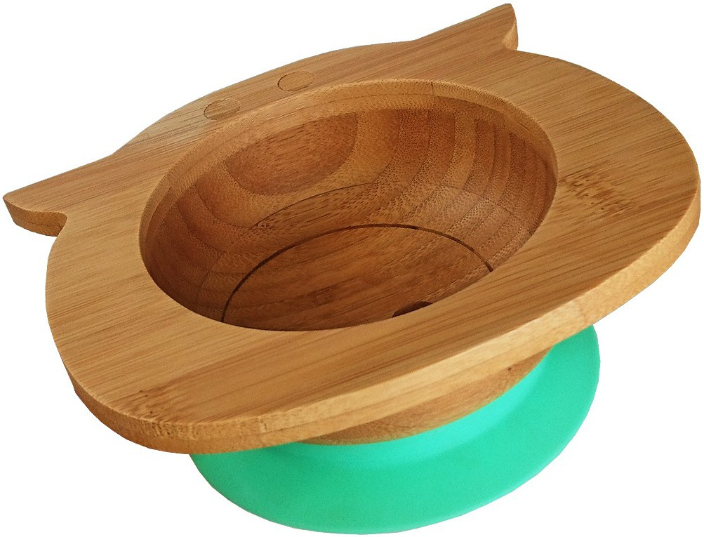 Eco-Friendly Bamboo Baby Plate Featuring Adorable Rabbit Design