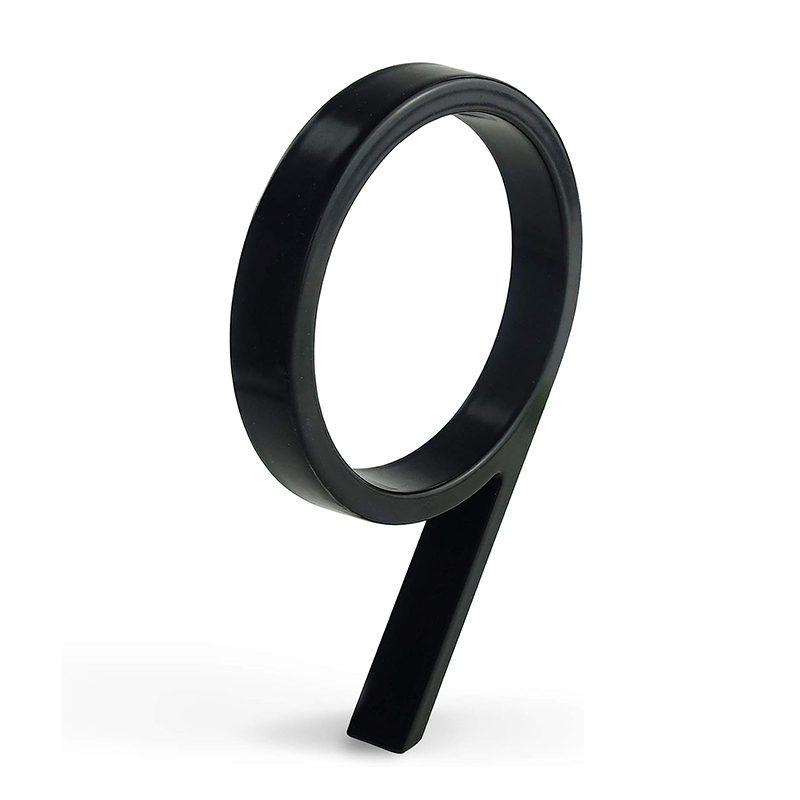 Matte Black Address Numbers for Door Garden Mailbox