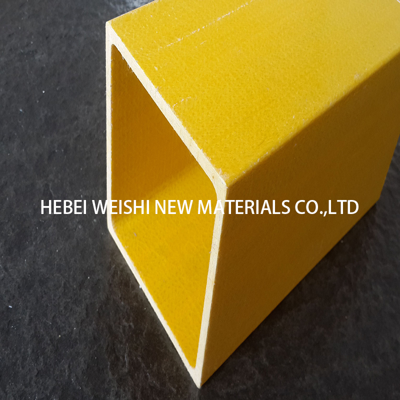 Custom FRP Pultrusion Profiles Fiberglass Square Tube - Various Specifications and Shapes