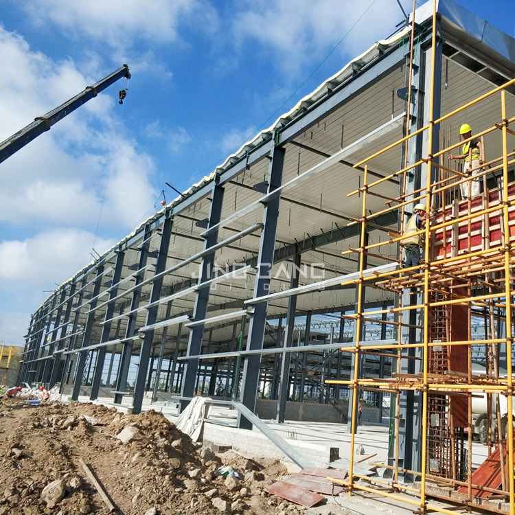 Customizable New Style Metal Steel Structure Prefabricated Warehouse with H Section Part