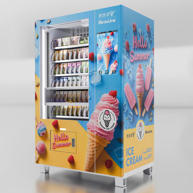 New Style -18 º C Frozen Food Vending Machines with Elevator Cooling Technology Freeze Pop Popsicle Ice Cream Vending Machine for Sale Drink