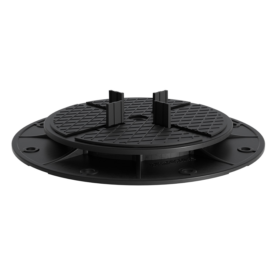 Raised Outdoor Flooring Decking Self Leveling Plastic Pedestal Support