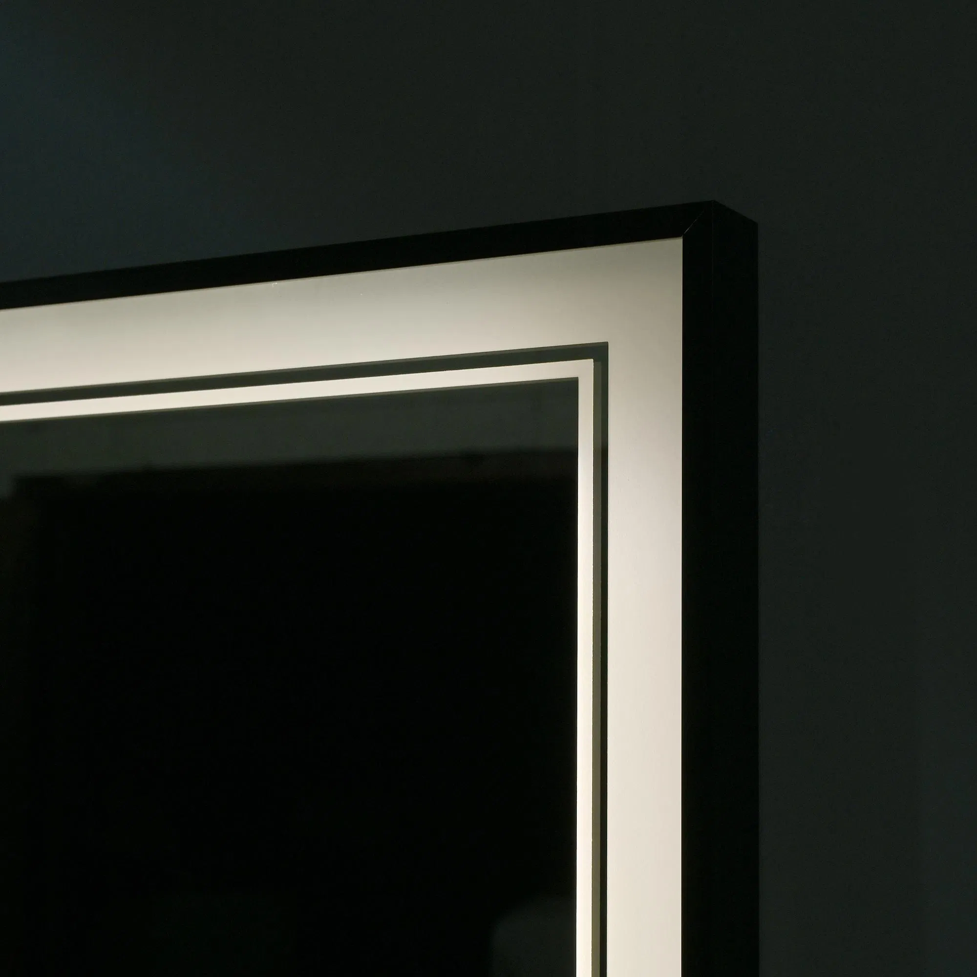 Eye-Friendly Rectangular Low Power Consumption 120X80 Adjustable Brightness LED Mirror for Bathroom