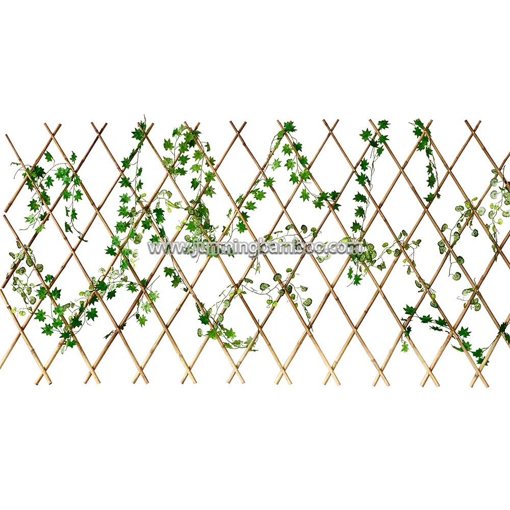 Customized Handmade Expandable Bamboo Trellis Bamboo Fencing Tonkin Bamboo Raw Materials for Decorative Backyard Gardening Villa Cottage