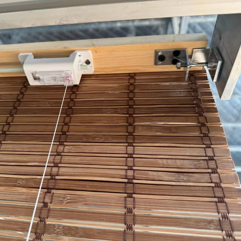 Easy Installation Metal No Drill Cordless Bamboo Blinds Components