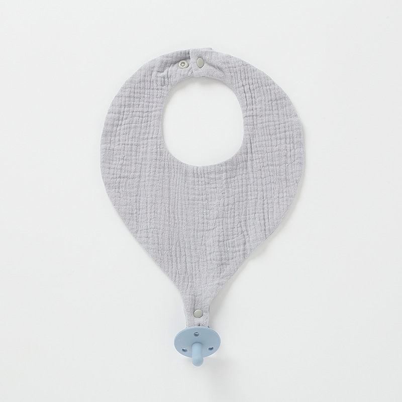 Cotton Pacifier Breathable Absorbent Supplementary Food Anti-Dirty Newborn Adjustment Baby Bib