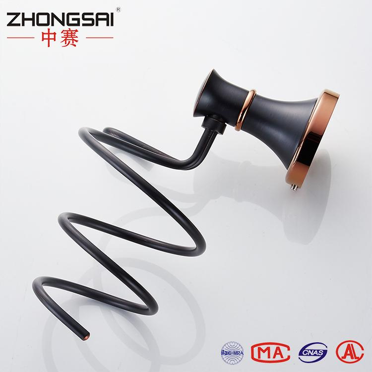 Royal Bathroom Brass Bathroom Accessories Wall Mounted Antique Black Hair Dryer Holder