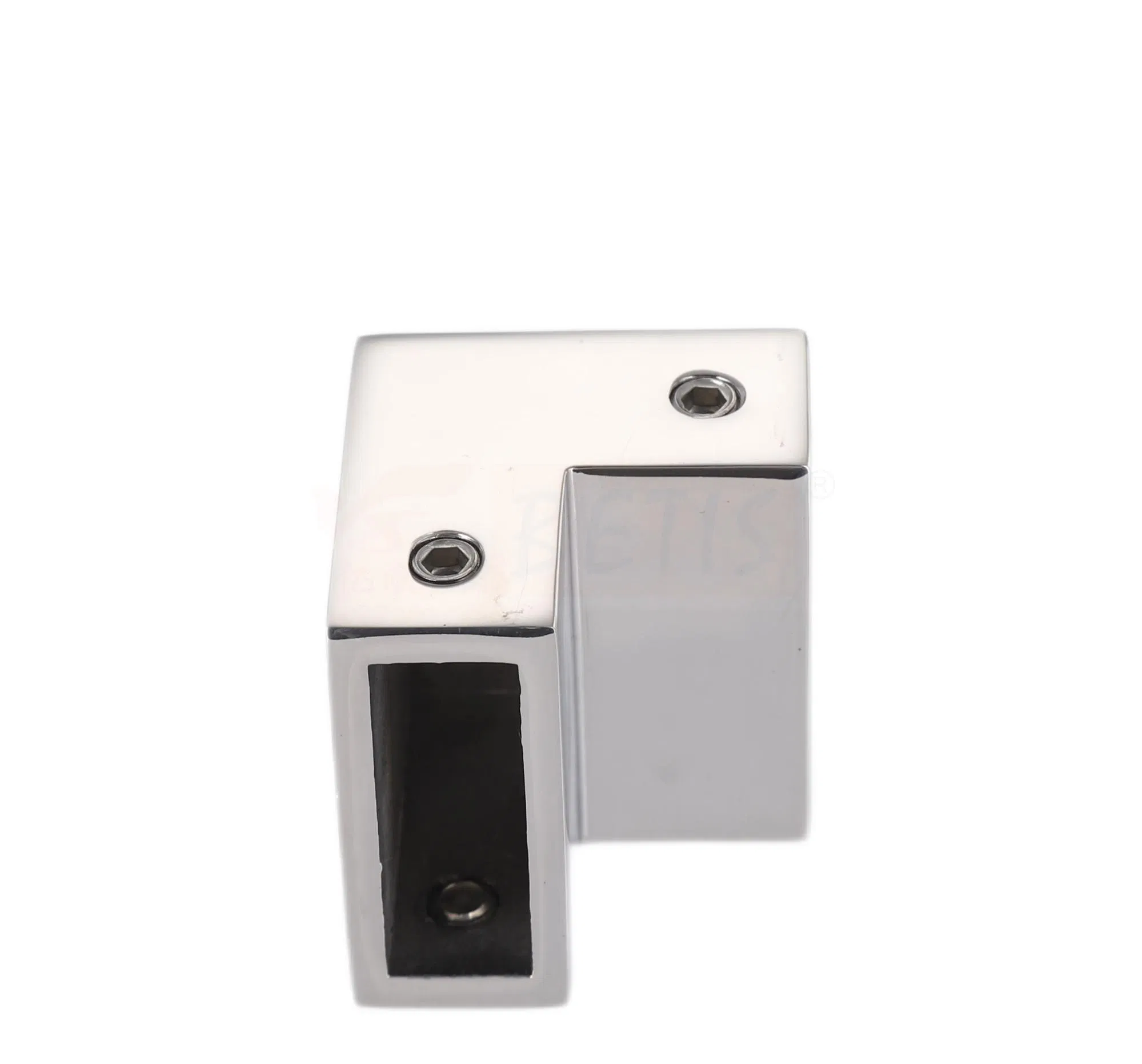 OEM 2024 Design V-Corner Shower-Enclosure Bathroom Hardware 304-Stainless-Steel 90 Degree Door Tube 2connector Bracket