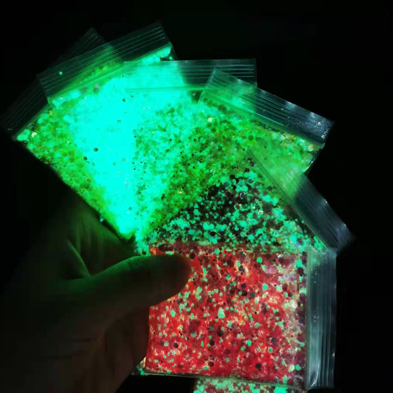 Luminous Glow in The Dark Chunky Glitter Powder
