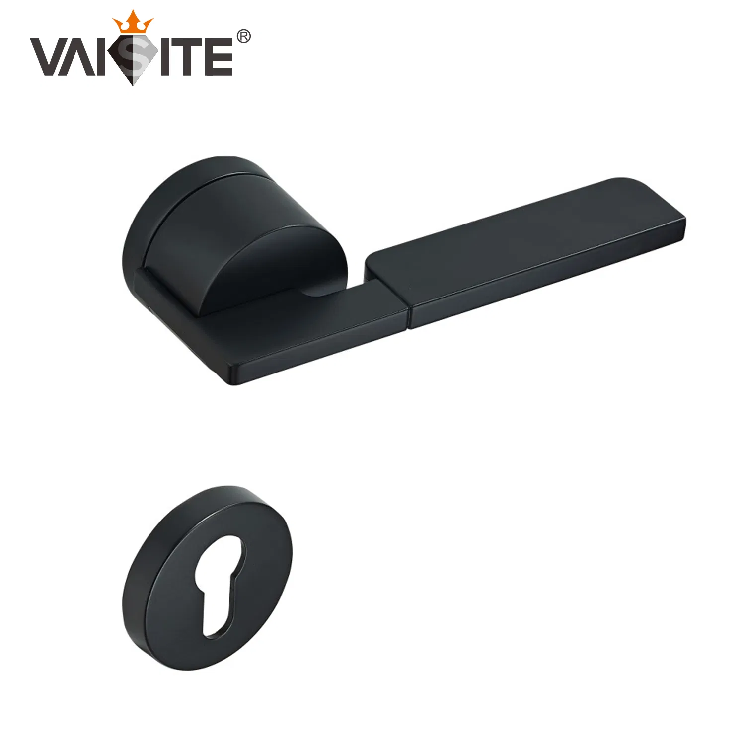 Simple Design Zinc Alloy Door Handle Lock on Rosette