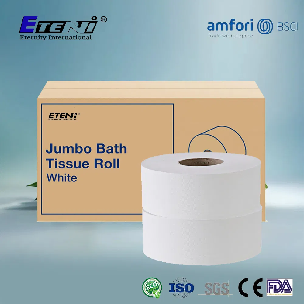 Customized Weight Wood/Bamboo Pulp Tissue Paper Jumbo Roll for Tissues
