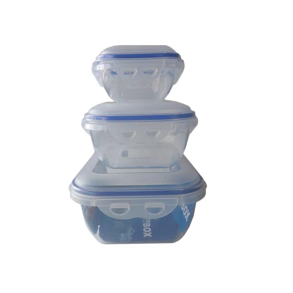 3 Piece Set Kitchen Microwavable Freezer Safe Food Storage Container