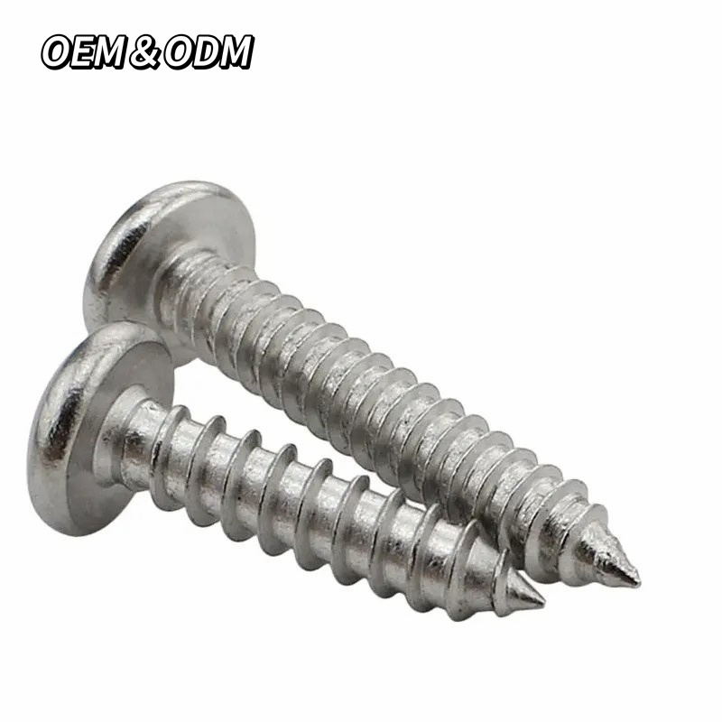 Pan Head Screw Wood Cross Self-Tapping Screw Phillips Full Thread Stainless Steel Self Tapping Screws for Metal