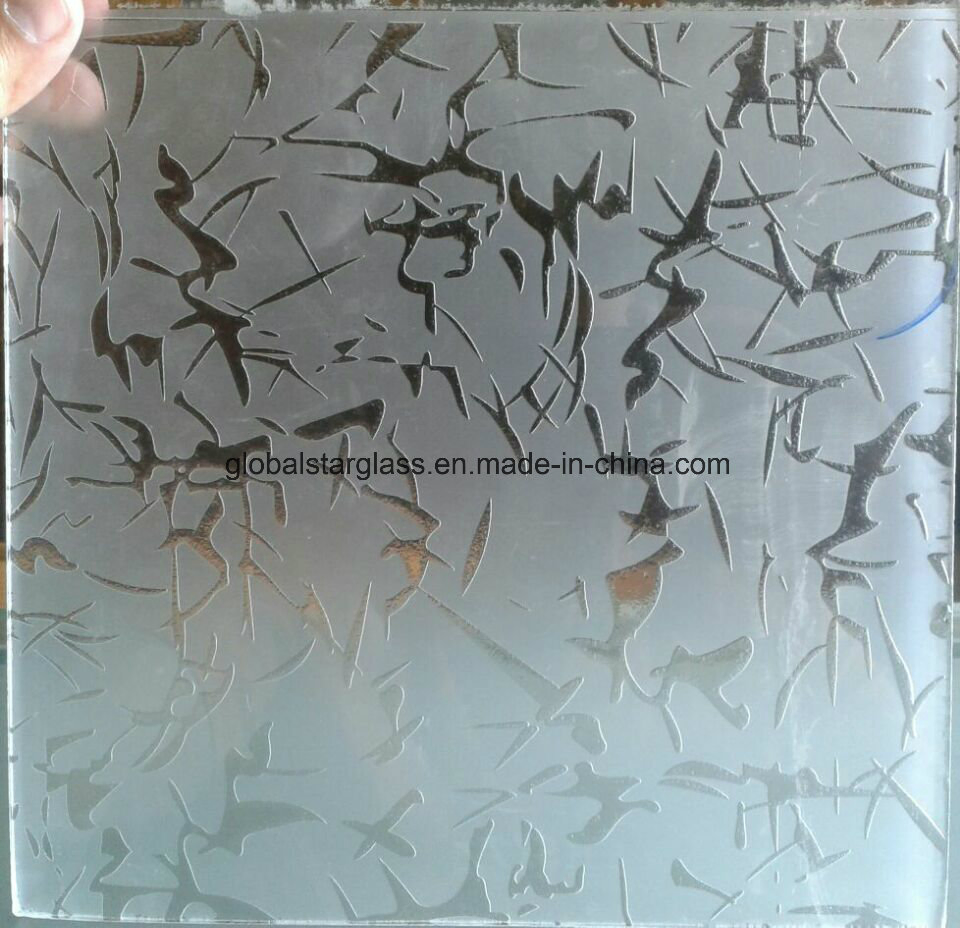 4-8mm Acid Etched Glass / Mirror/ Art Mirror/ Mirror Glass/ Float Glass/ Glass Door/ Tempered Glass/ Bathroom Glass/ Glass Wall/ Frosted Glass/ Patterned Glass