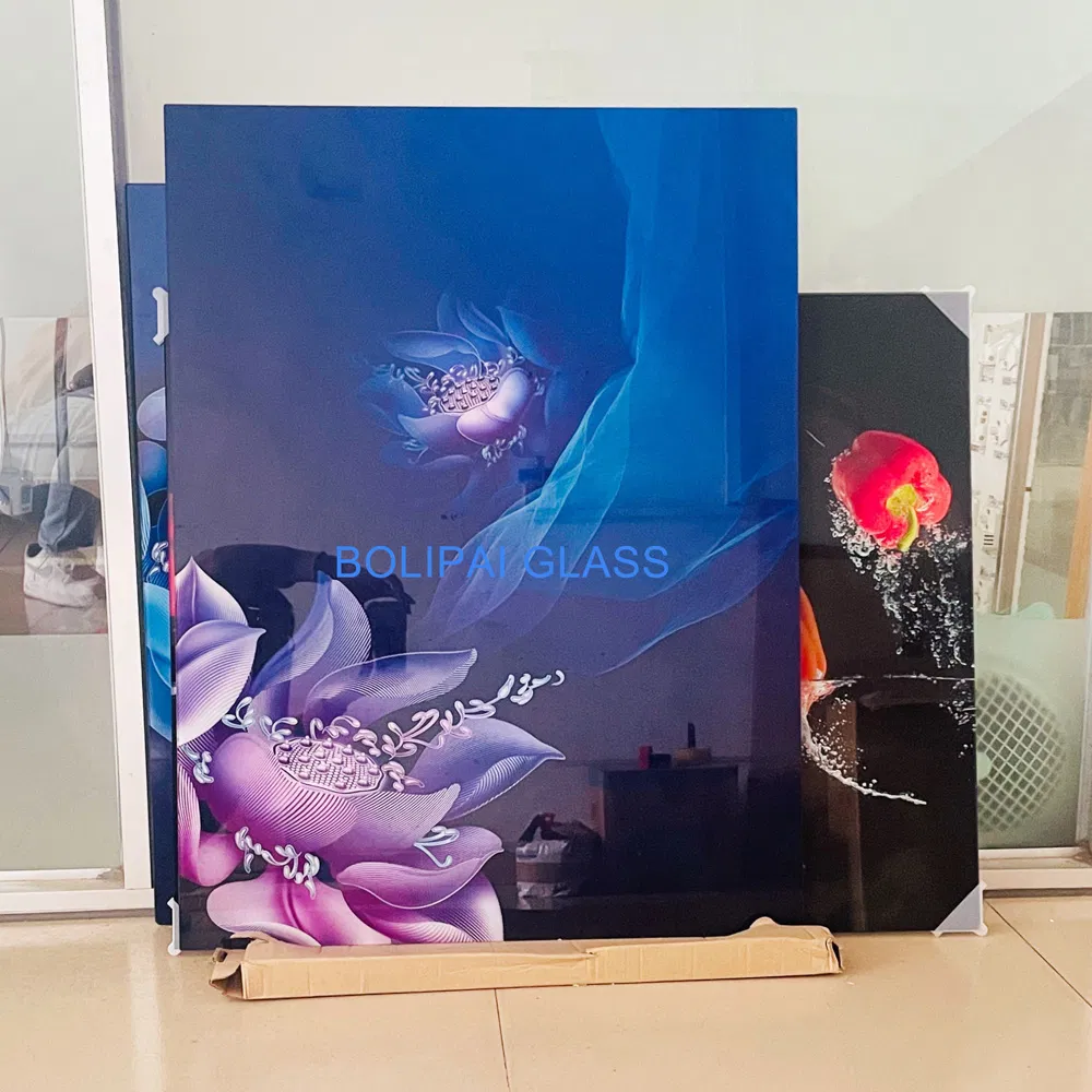 Custom Bengal India UV Printing Refrigerator Glass Panel
