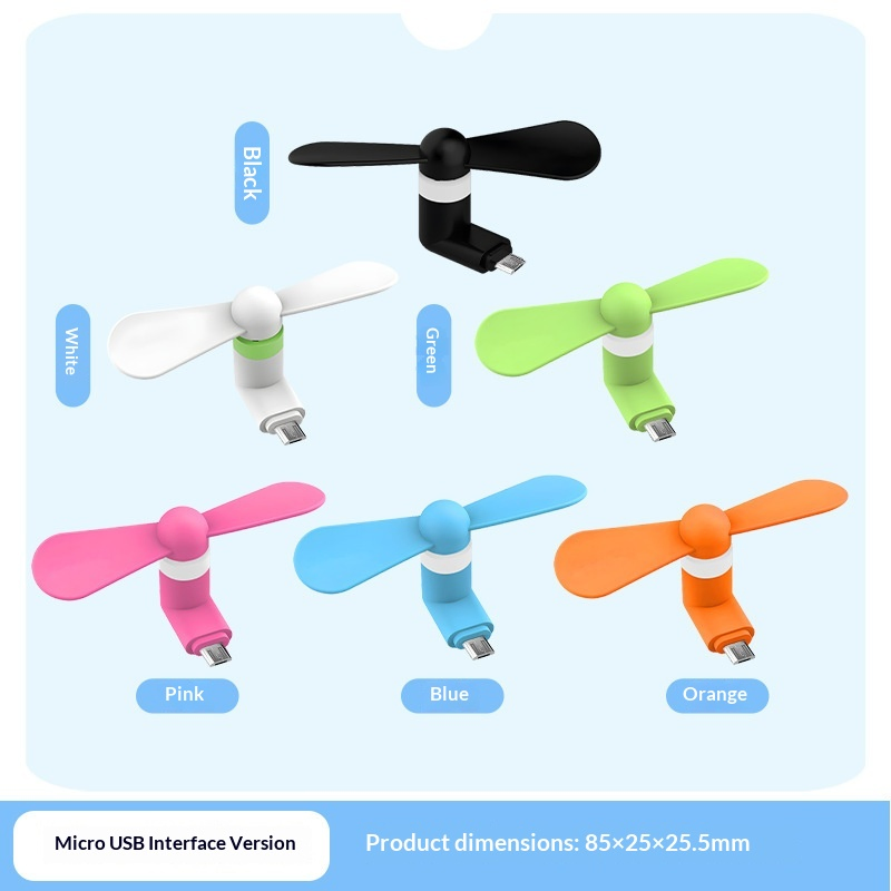 Mini Fan Personal Handheld Portable Fan Lightweight USB-C Rechargeable for Travel