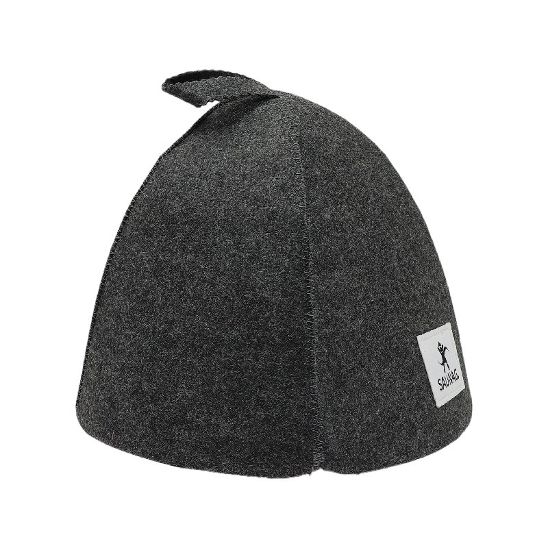 Sauna Hat for Women and Men, Sauna Bath Hat Room Accessories Felt Heat Dry Headrest, Sauna Room Essential Parts