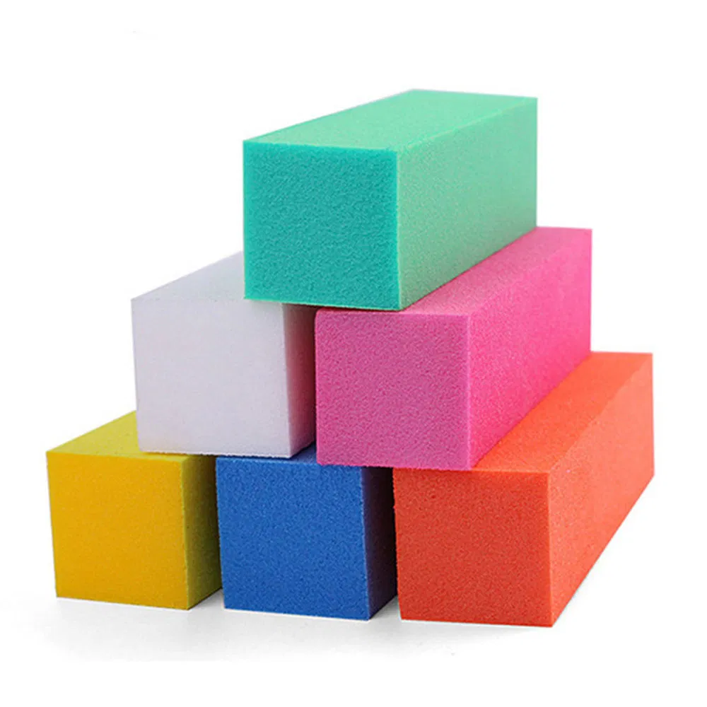 High Quality Nail Art Tool 4-Side Nail File Buffer Nail Sanding Sponge