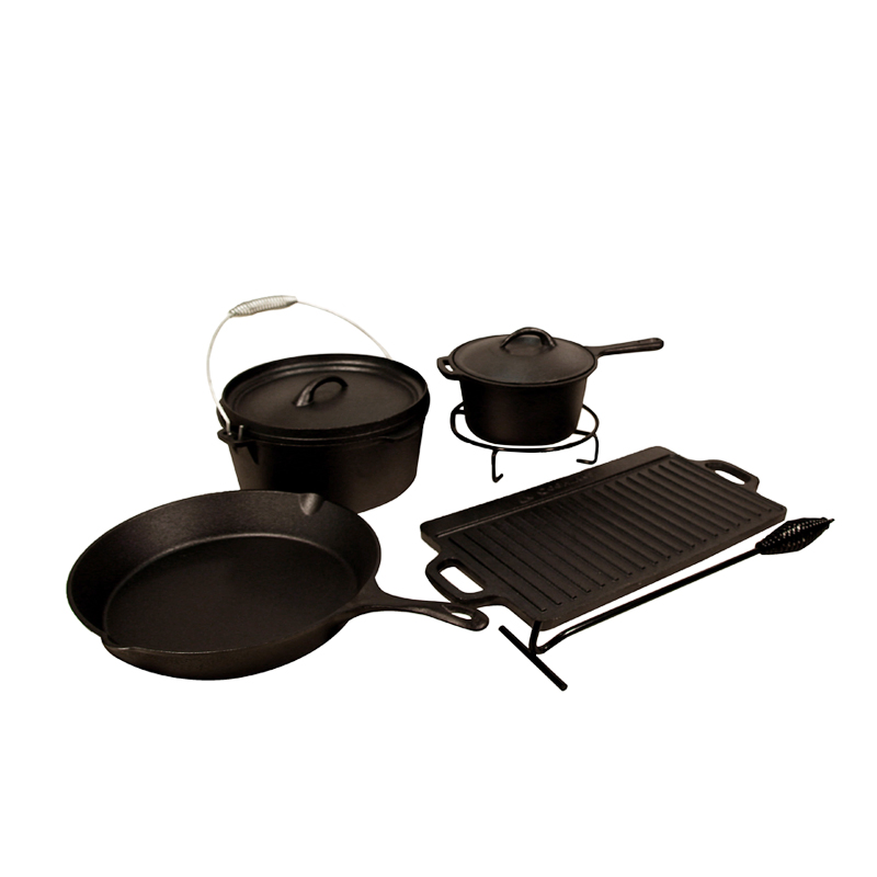 Набор чугунной посуды для кемпинга 7 предметов