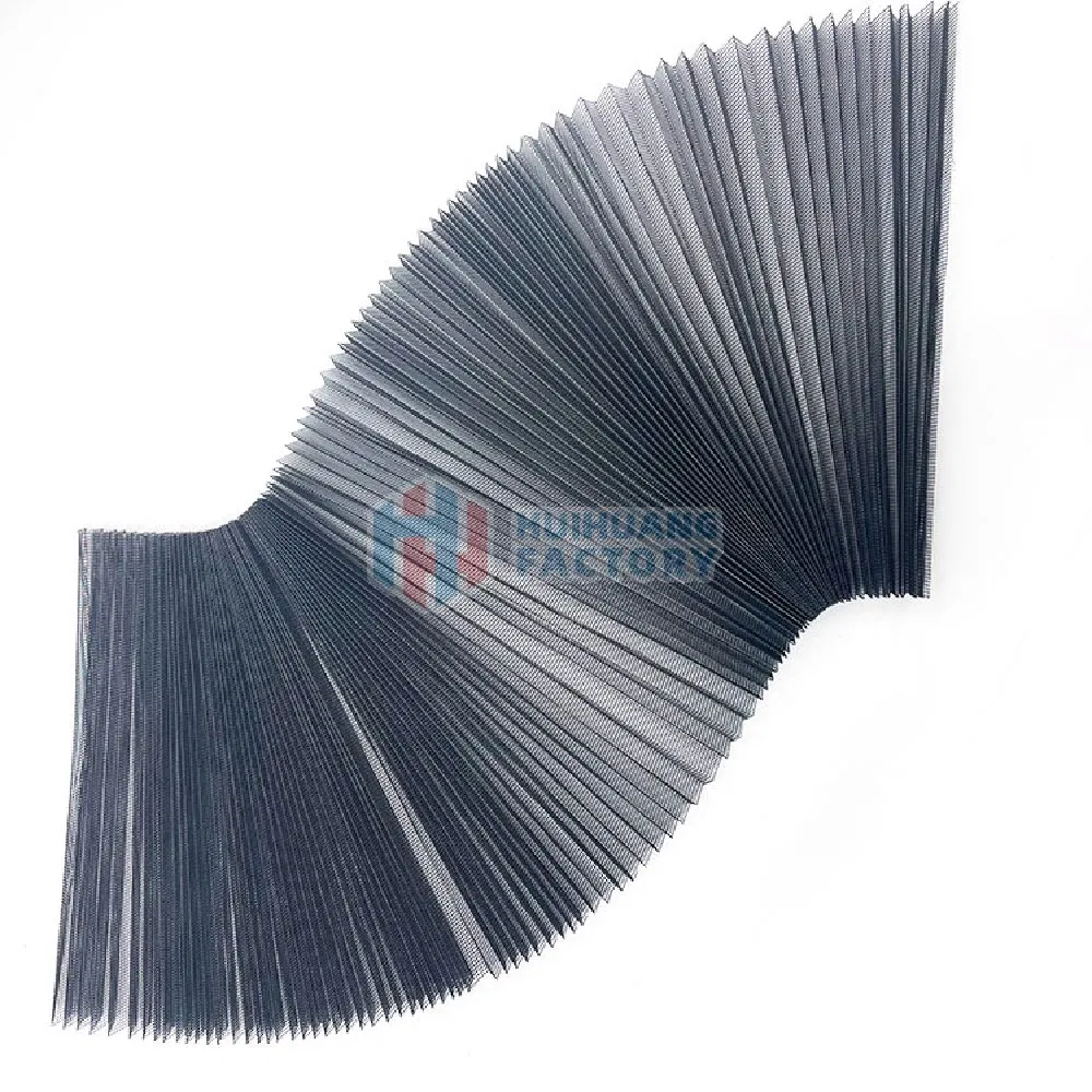 Zigzag Mosquito Screen Net Pleated Window Insect Screen Mesh Polyester Folding Retractable Screen Net