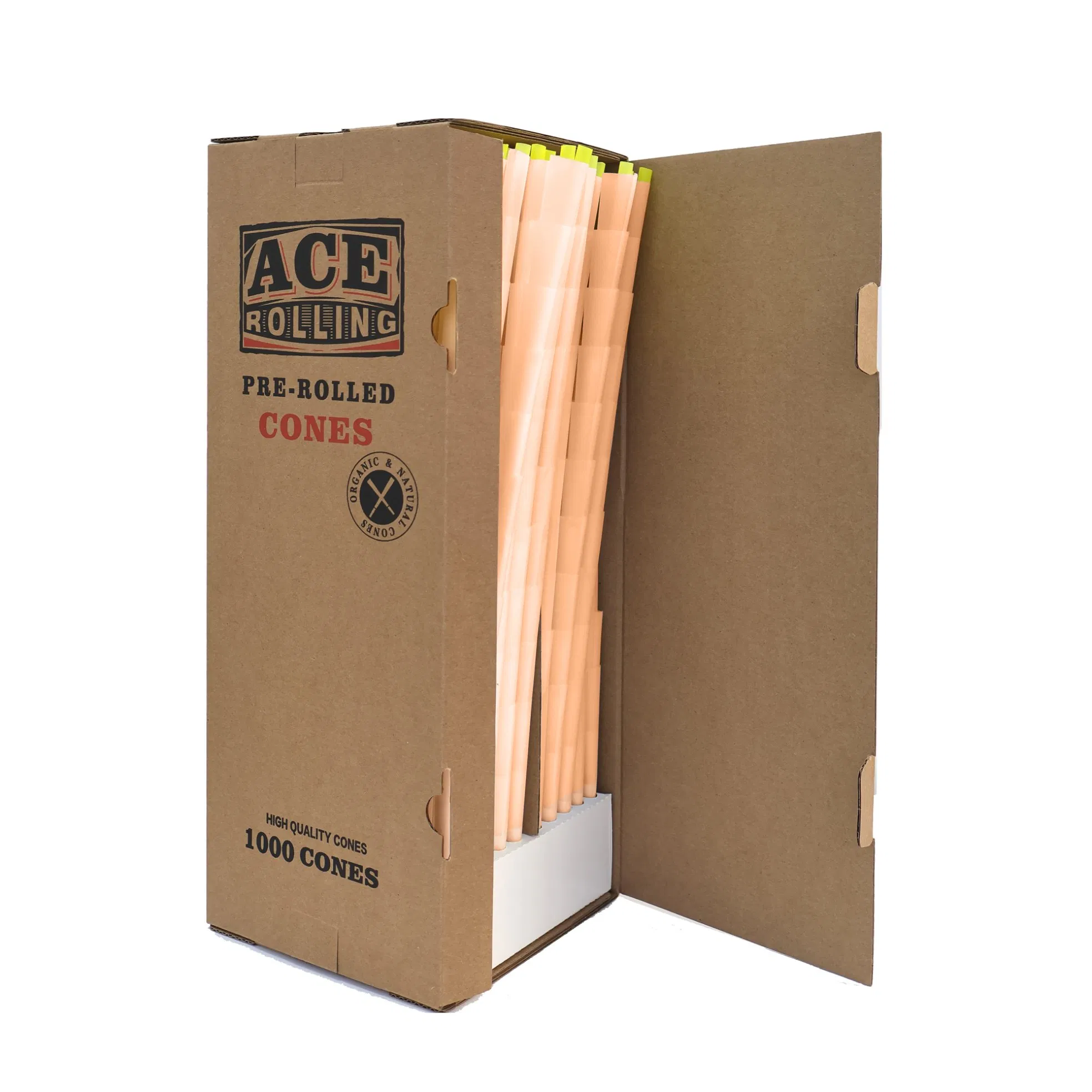 Fast Delivery King Size 109mm 1000PCS/Box Orange Wood Paper Smoke