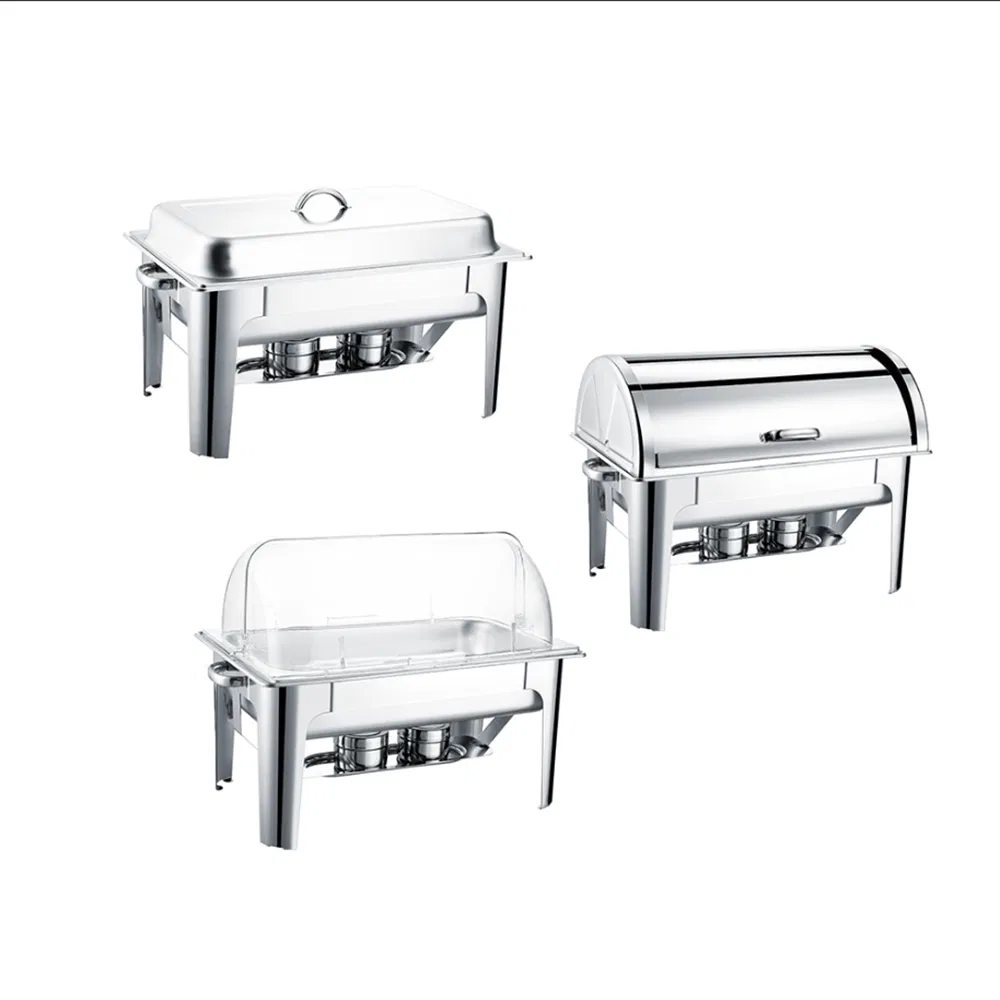 Restaurant Buffet Display Oblong Classic Chafing Dish Buffet Set