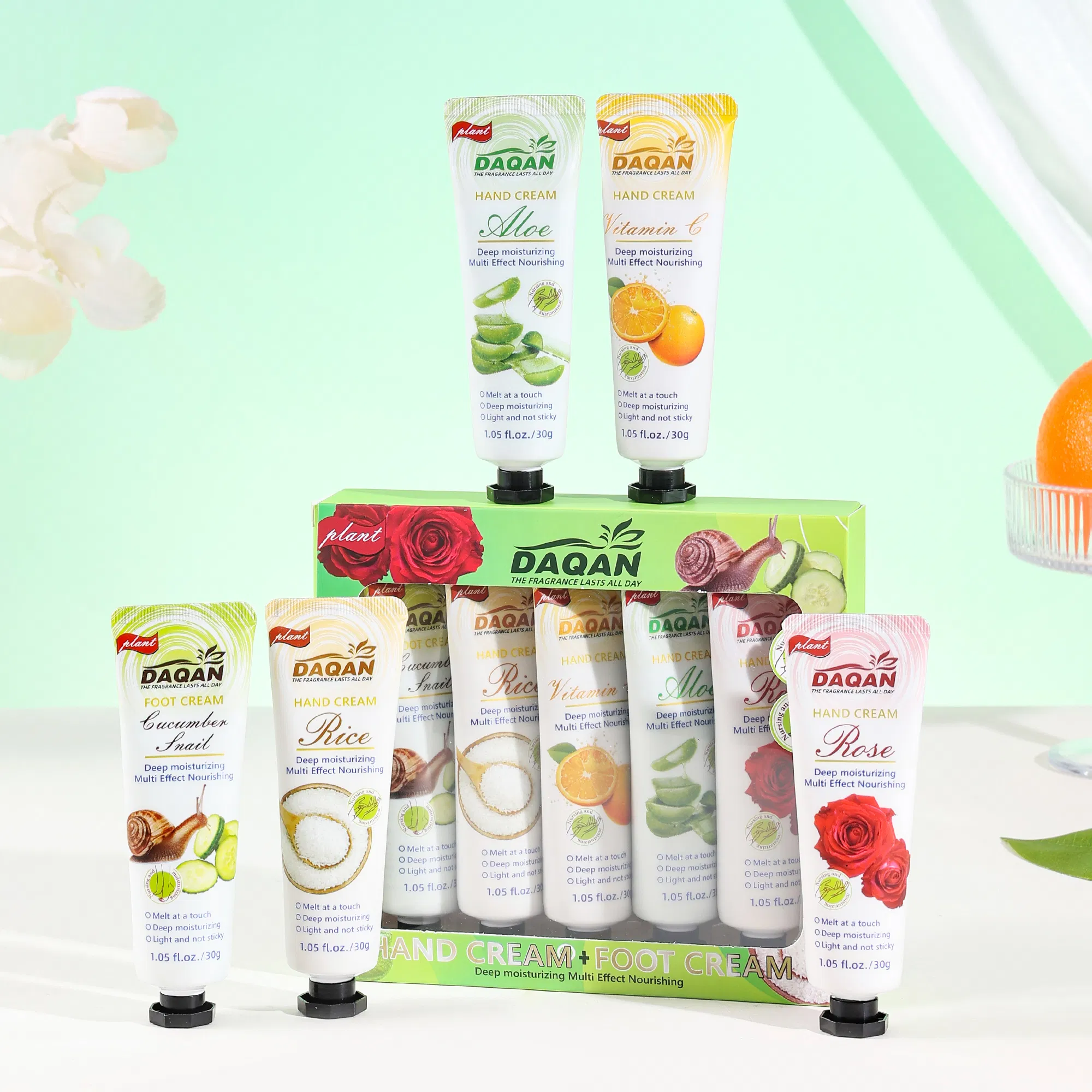 Wholesale Nourishing Hydrating Vitamin C Fragranced Hand Cream & Foot Cream Set