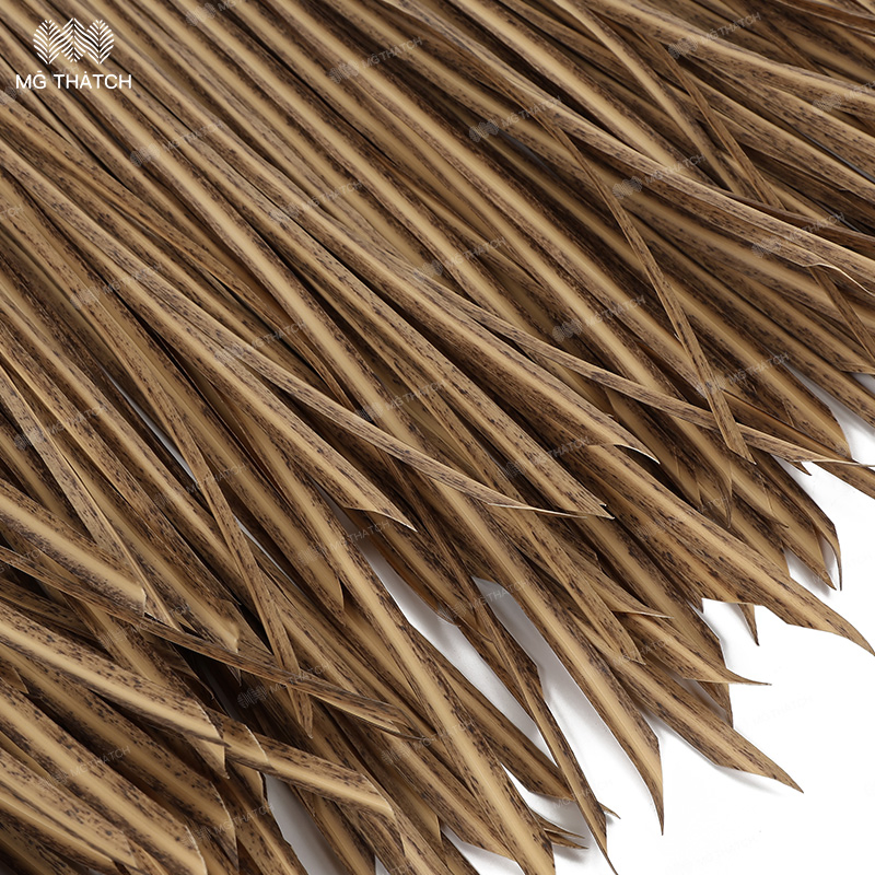 Fire Rated & UV-Proof Plastic Synthetic Palapa Thatch Panel Artificial Thatch Roof