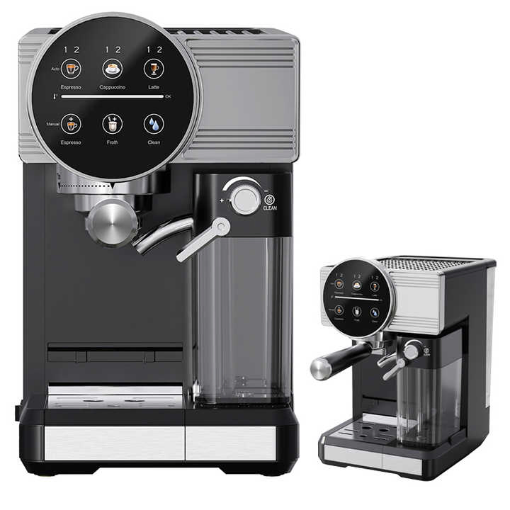 Automatic Ss Cappuccino Espresso Machine with 1.0L Transparent Tank