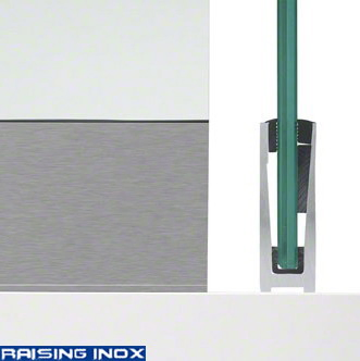 Aluminium Base Shoe Side Mounted for Outdoor/Glass Railing/Decking Railing/U Channel