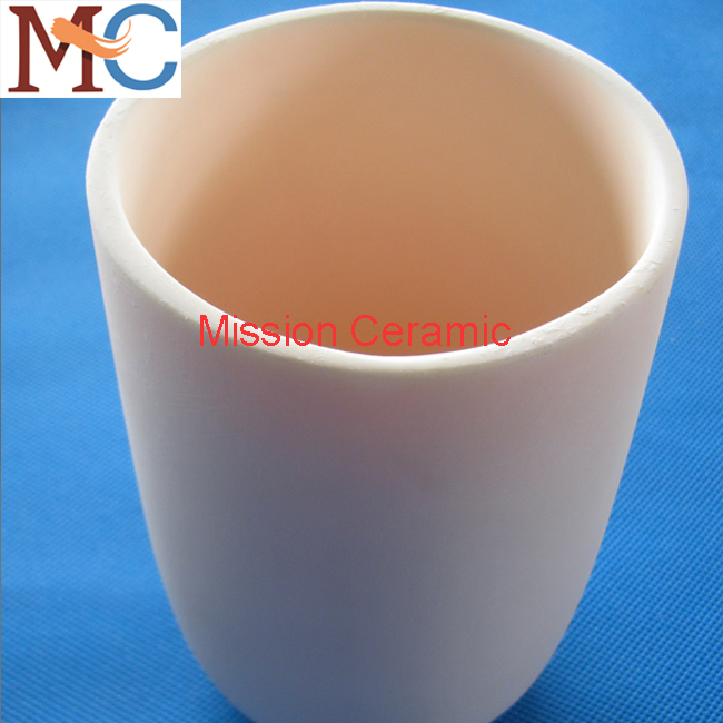 Тигли высокие алундовые с крышками