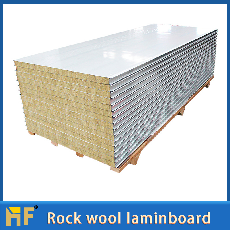 Mechanical Rock Wool Purification Board, Garage Partition Rock Wool Board, Color Steel Sandwich Panel