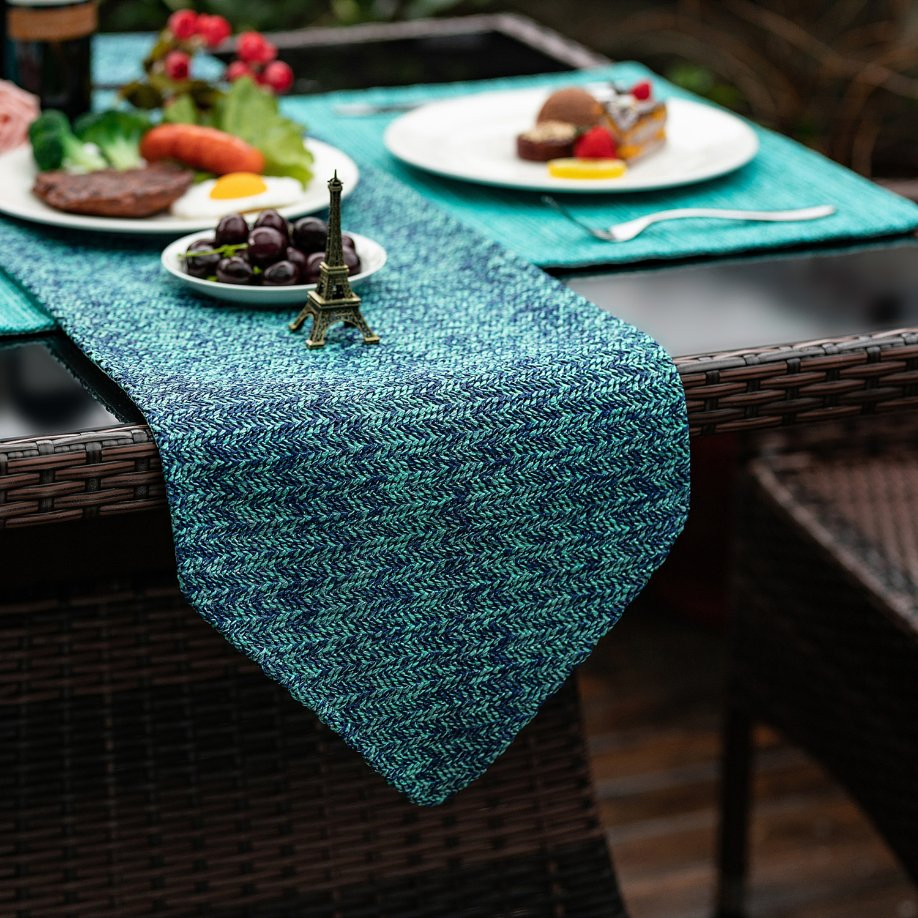 Woven Outdoor Summer Holiday Garden Table Runner