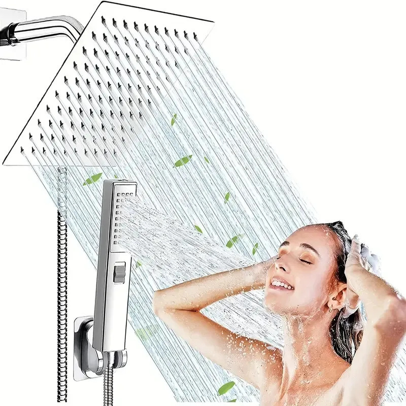 Premium Stainless Steel Pressurized Overhead Shower Head for Luxurious Bathing