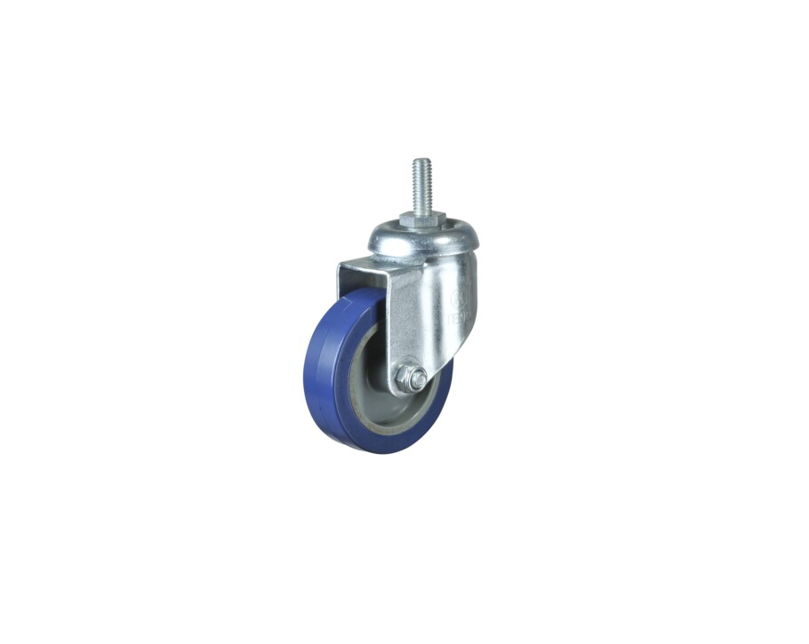 Factory Wholesale Price for 100mm Medium Duty Screw Thread Rubber Castor Wheels with Brake