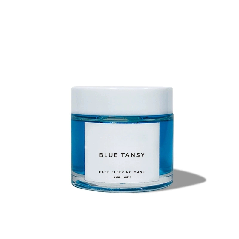 Private Label Smoothing Invisible Pores Resurfacing Clarity Face Mask Gel Whitening Cream Blue Tansy Sleeping Mask