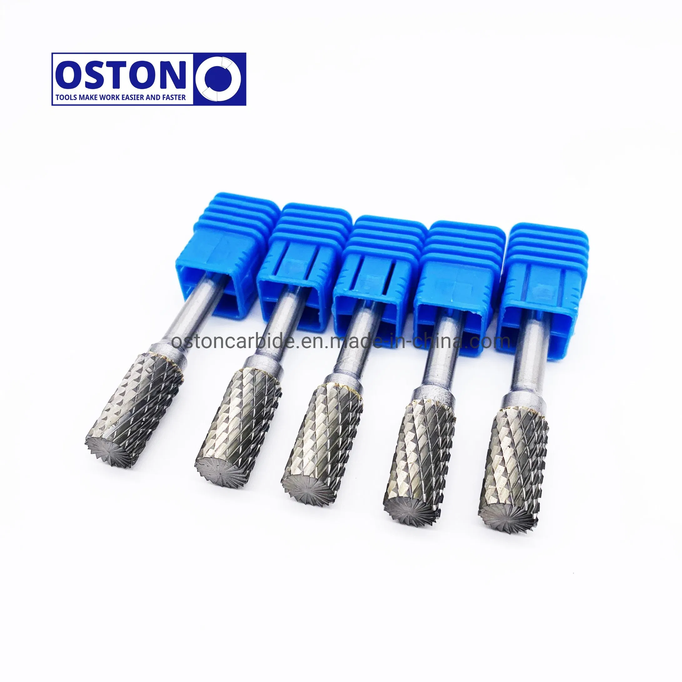 B Type Cylinder Shape with End Cut Carbide Burs B1020X06 Tungsten Carbide Pencil Grinder Bits