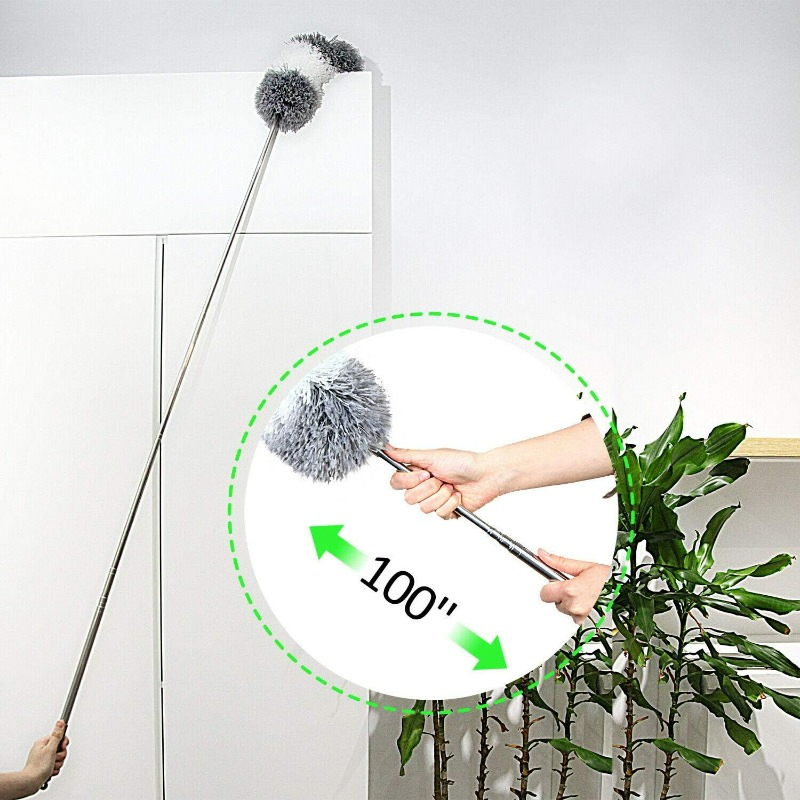Promotional Hot Sale High-Quality Microfiber Feather Extendable Pole Duster Cleaning Products